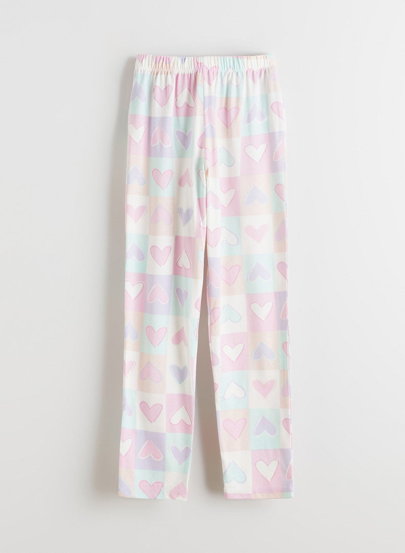 LC WAIKIKI Collared Neck Girls' Pyjama Set - Image 5